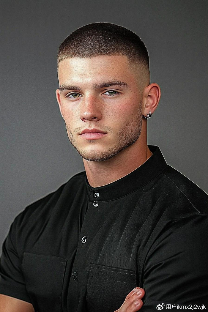 Buzz cut with fade haircut inspiration